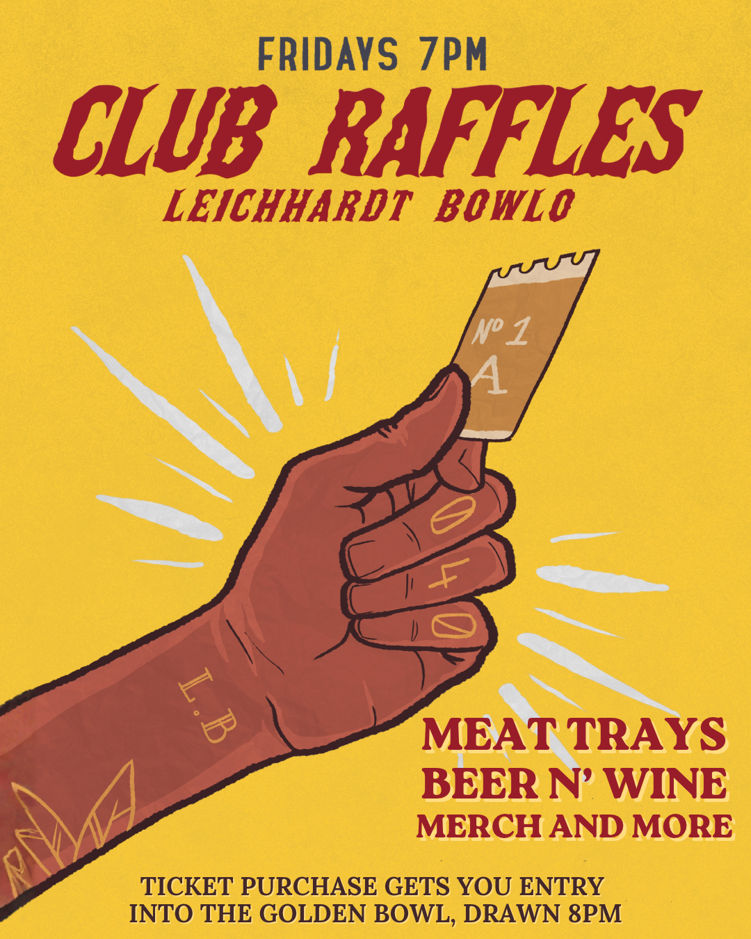 Friday Club Raffles at The Bowlo