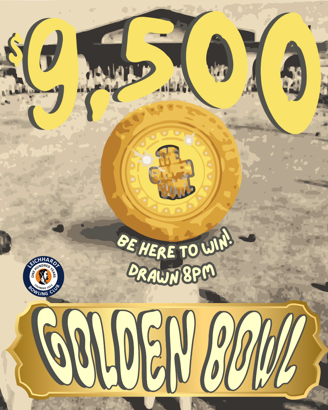 $9,500 Golden Bowl at The Bowlo
