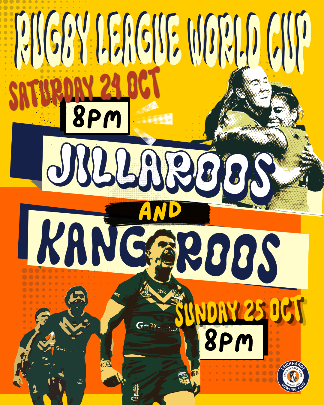 Rugby League World Cup live at The Bowlo