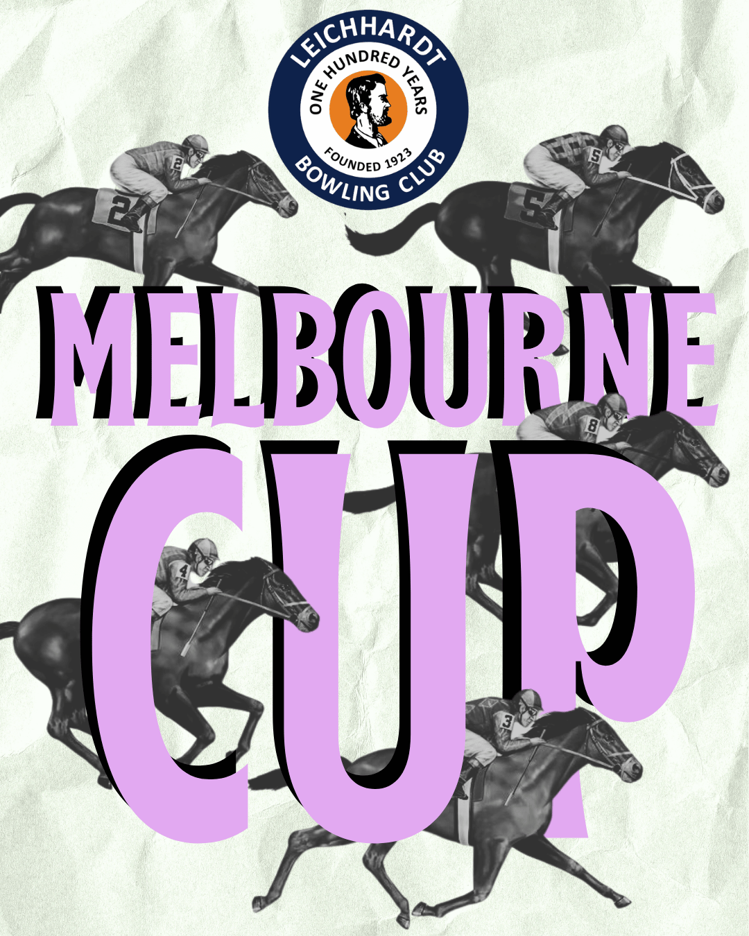 Melbourne Cup at The Bowlo on Tuesday 3 November